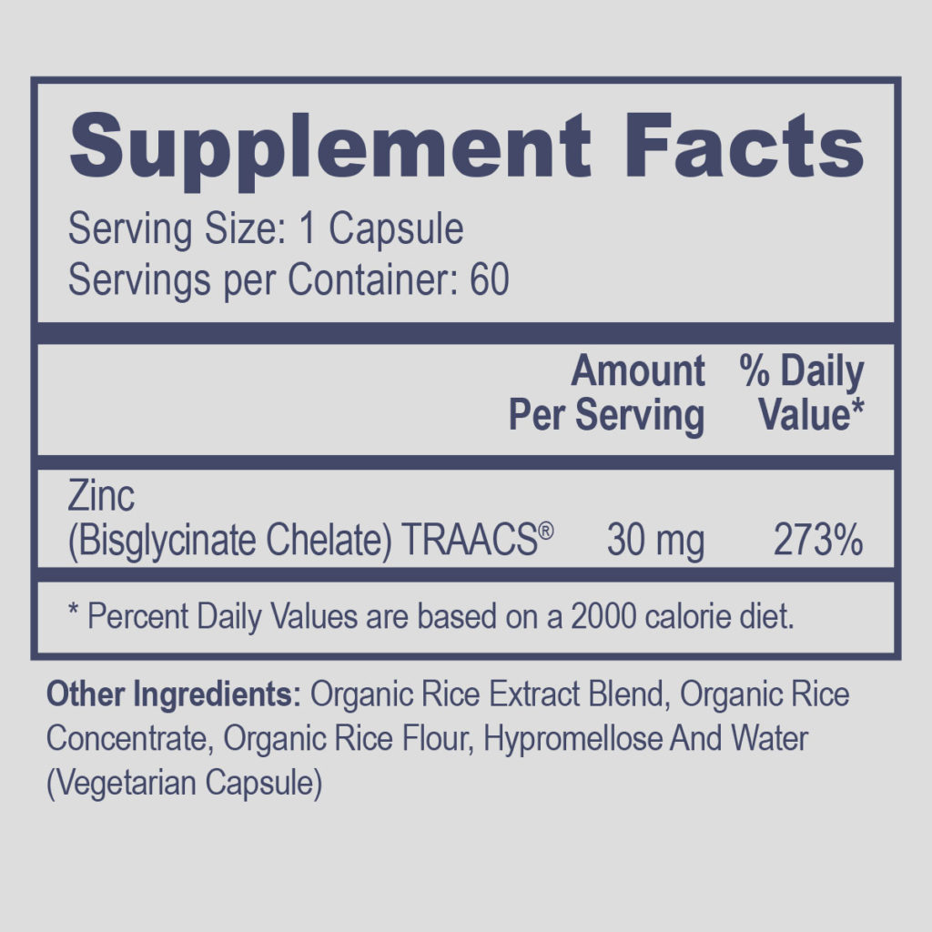 Zinc Bisglycinate Chelate Professional Health Products®