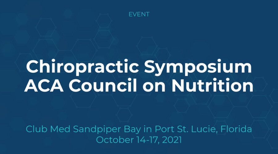 Chiropractic Symposium | ACA Council on Nutrition